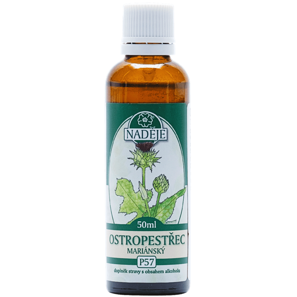 Naděje Ostropestřec mariánský tinktura z pupenů 50 ml